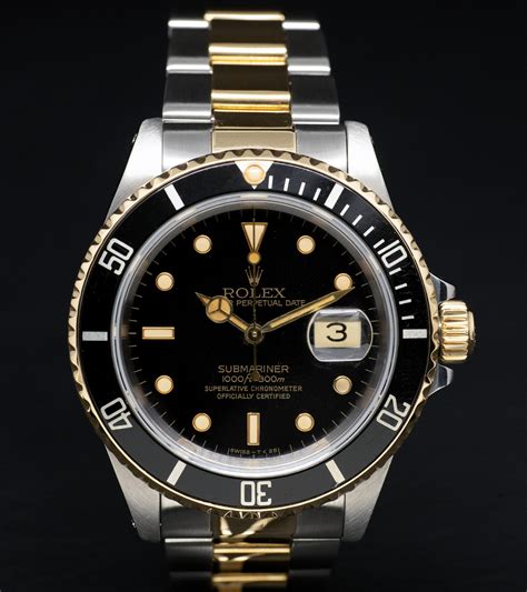 rolex 16613 oro|rolex submariner date 16613.